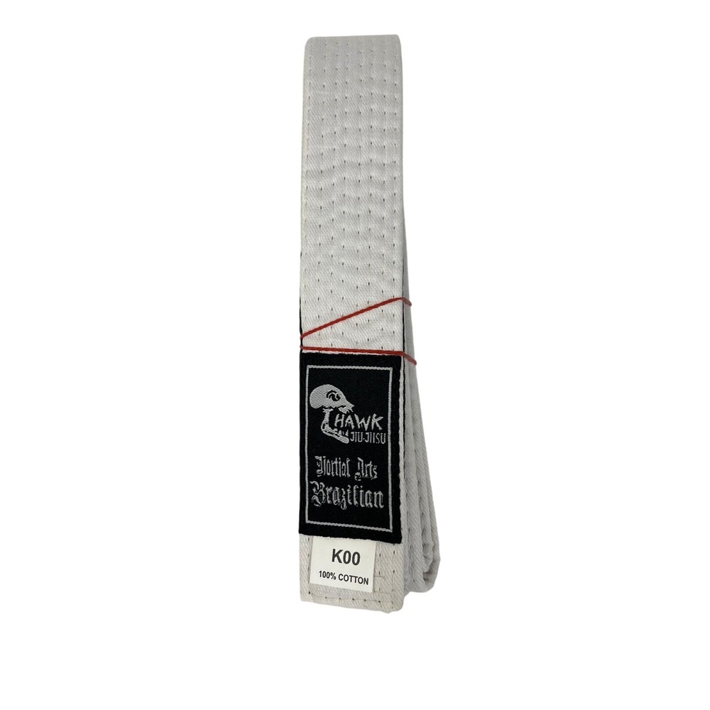 Hawk Jiu Jitsu White Belt Brazilian Martial Arts BJJ K00 100% Cotton‎